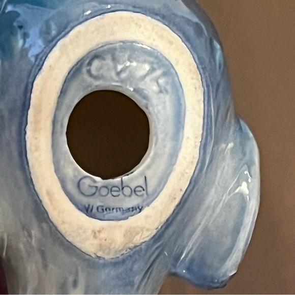 2 Vintage Goebel Porcelain Birds W Germany Blue Jay CV74 Yellow Chick 32 016-05 - Picture 7 of 14